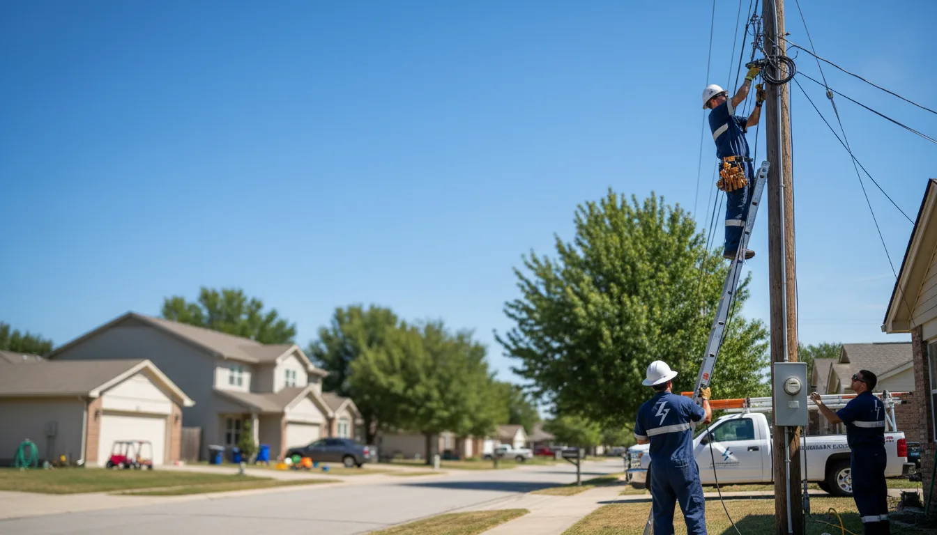 Residential electrician providing installation services in Arkdale, WI
